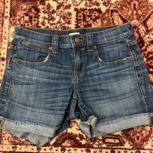 J crew denim shorts